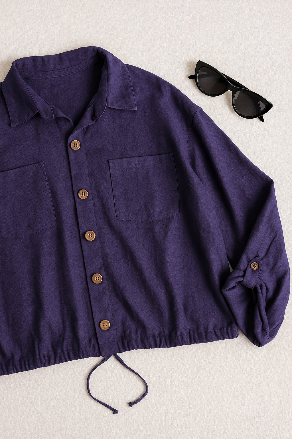 Chamarras Para Mujer Ligera Tipo Lino Q51100 Marino