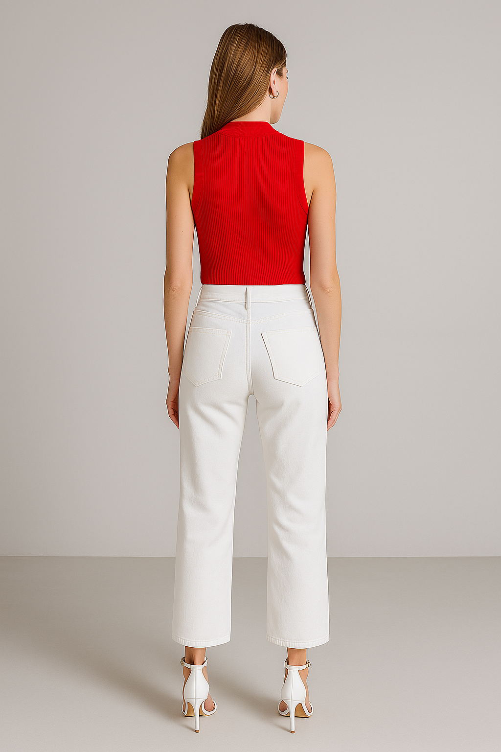Blusas Para Mujer Tipo Sueter Sin Mangas O43200 Rojo