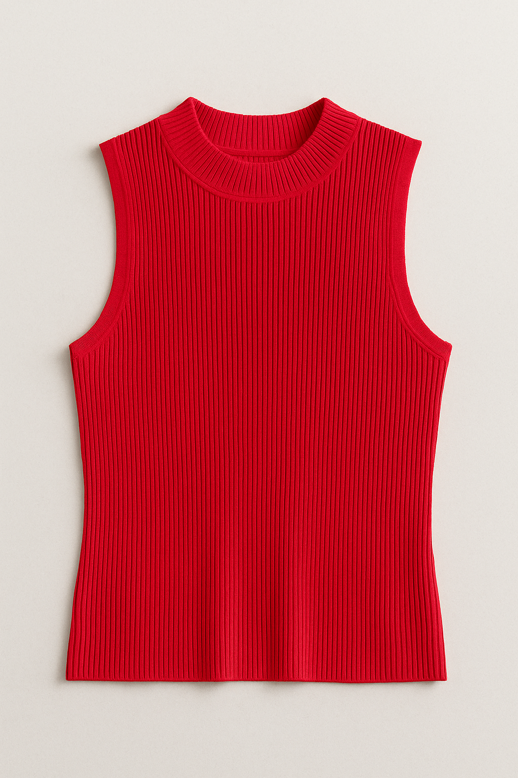 Blusas Para Mujer Tipo Sueter Sin Mangas O43200 Rojo