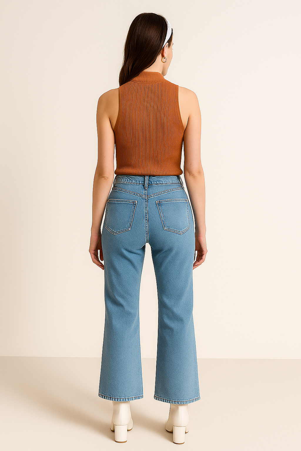 Blusas Para Mujer Tipo Sueter Sin Mangas O43200 Ocre