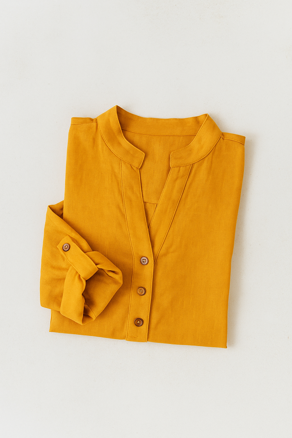 Blusas Para Mujer Tipo Lino Con Aletilla N51143 Naranja