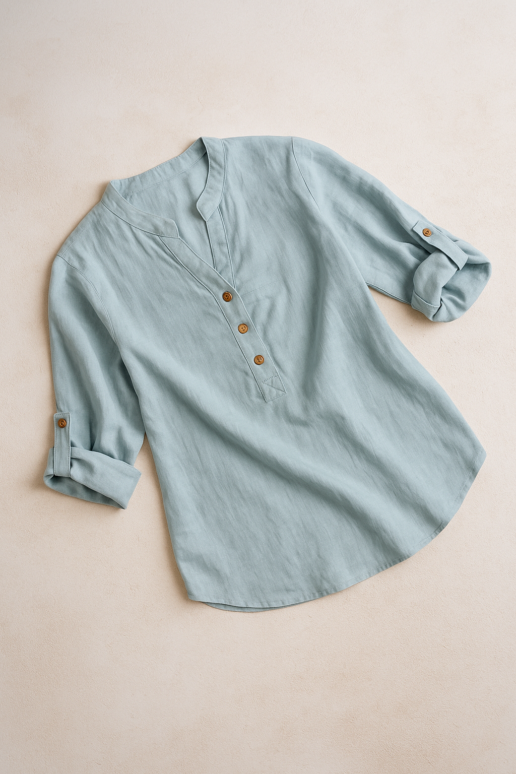 Blusas Para Mujer Tipo Lino Con Aletilla N51143 Aqua