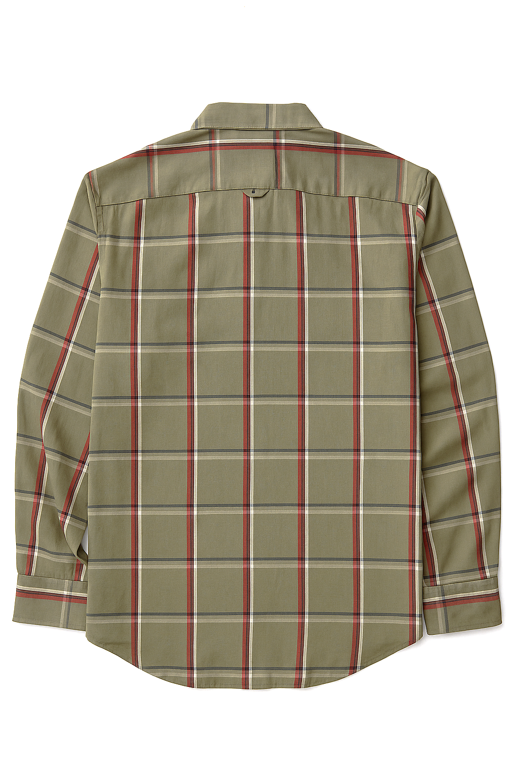 Camisas Para Hombre Cuadros Button Down B55106 Olivo