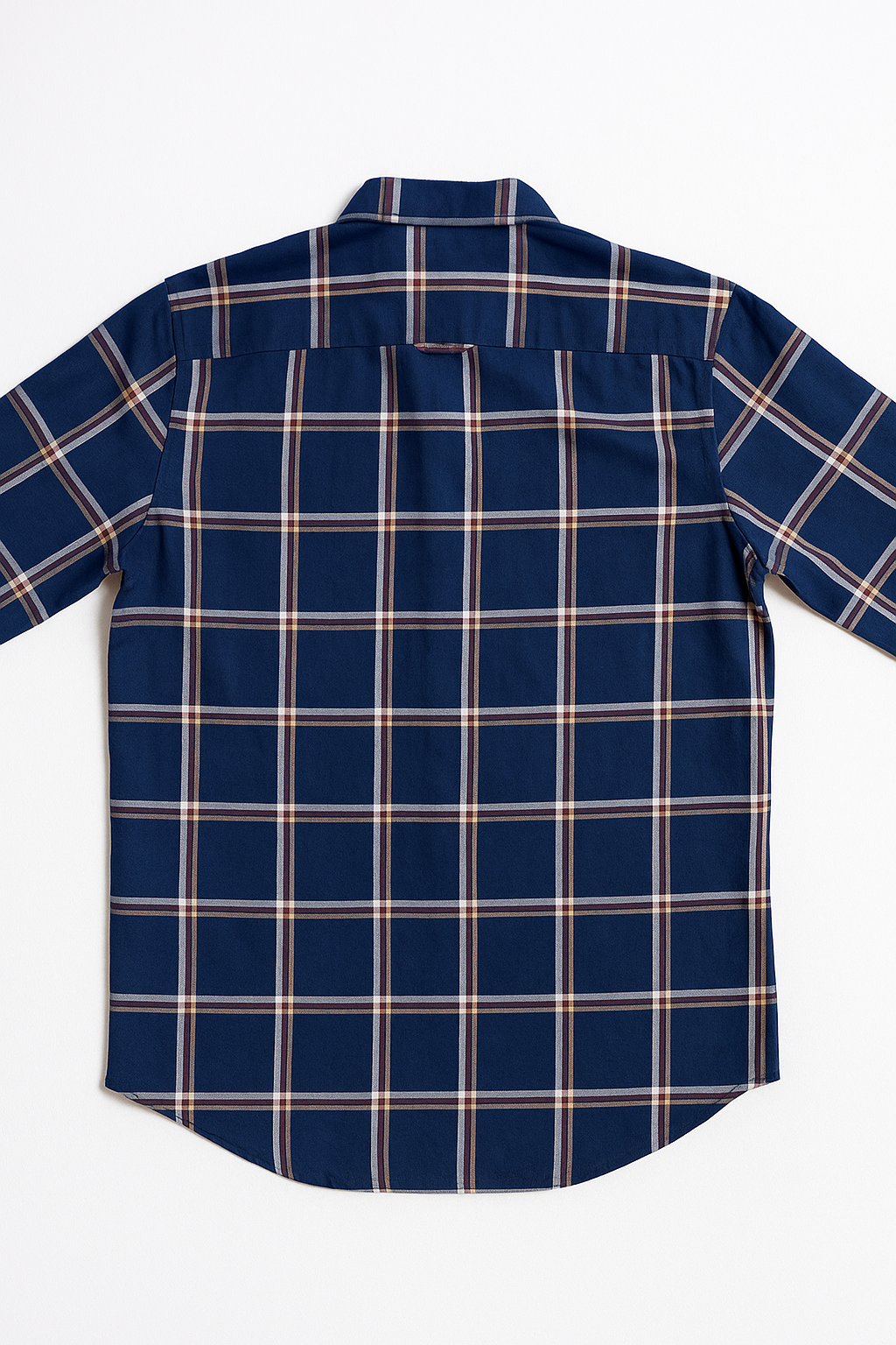 Camisas Para Hombre Cuadros Button Down B55106 Marino