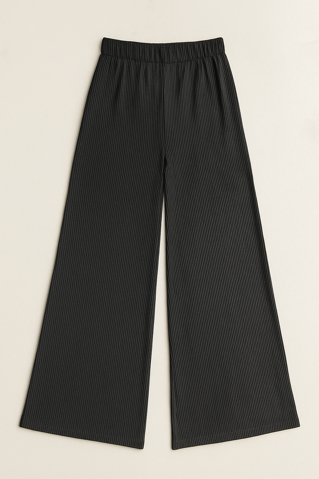 Pantalones Para Mujer Wide Leg De Canal W53118 Negro