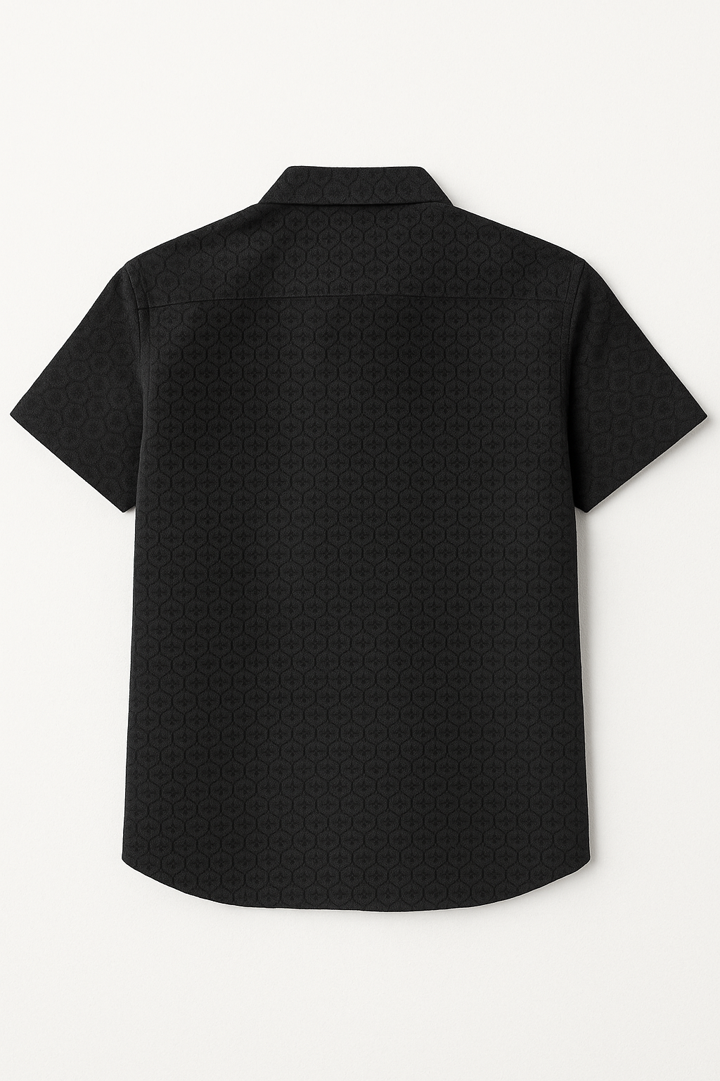 Camisas Para Hombre Textura Jacquard B55355 Negro