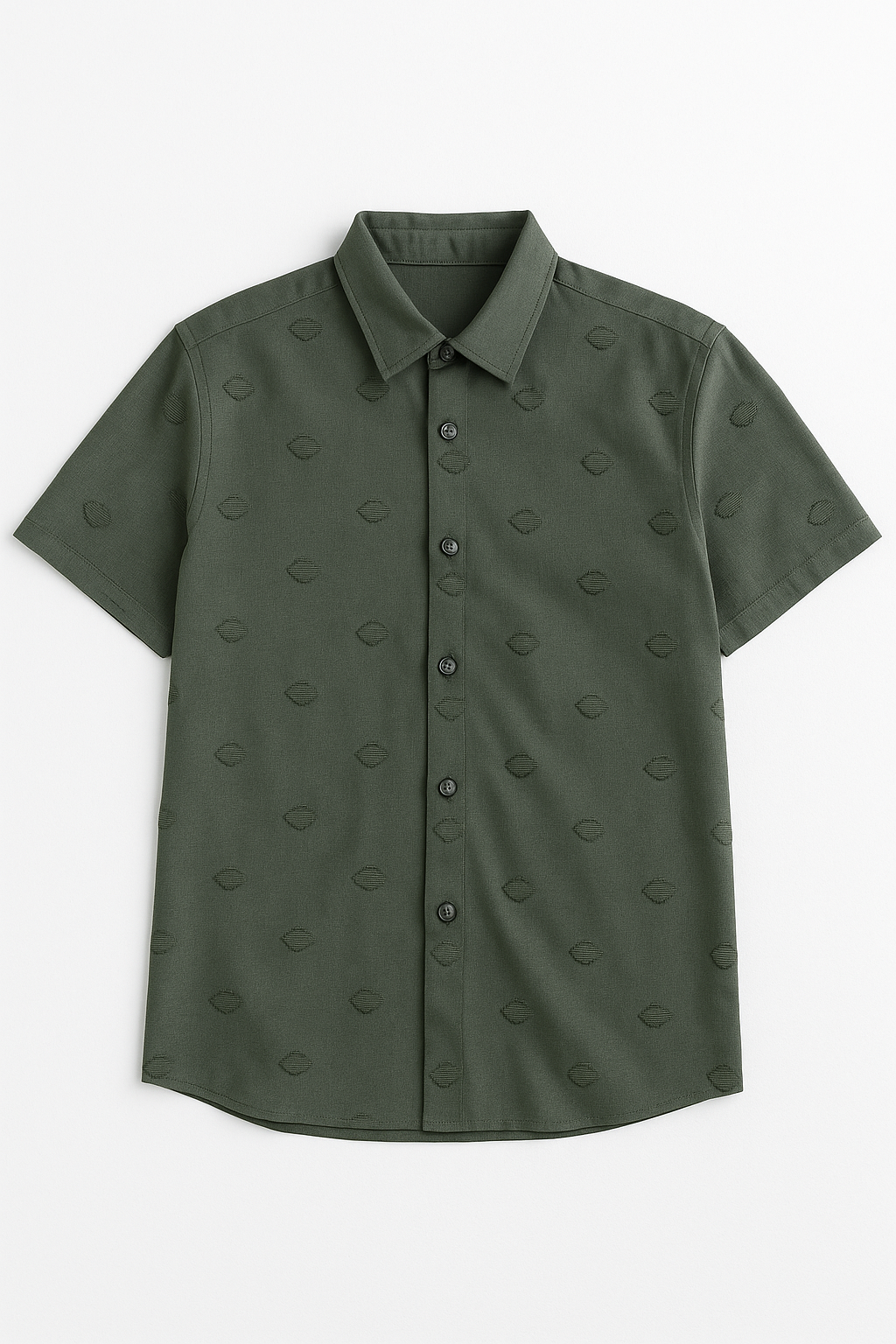 Camisas Para Hombre Estampado 3D B55353 Militar