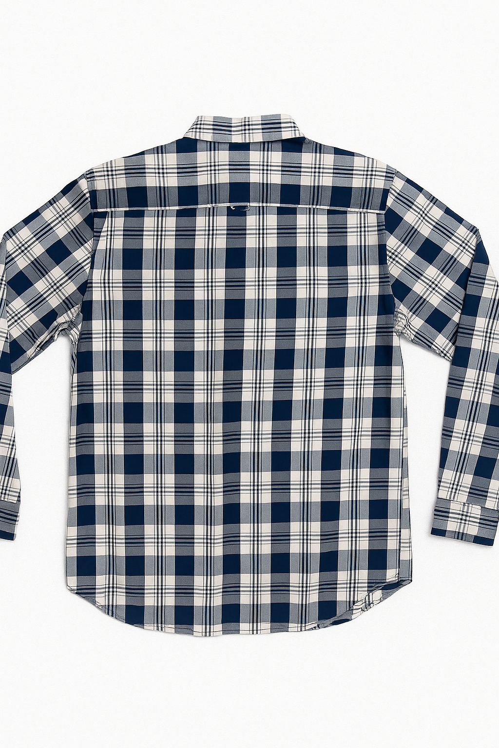 Camisas Para Hombre Manga Larga Cuadros B45122 Beige