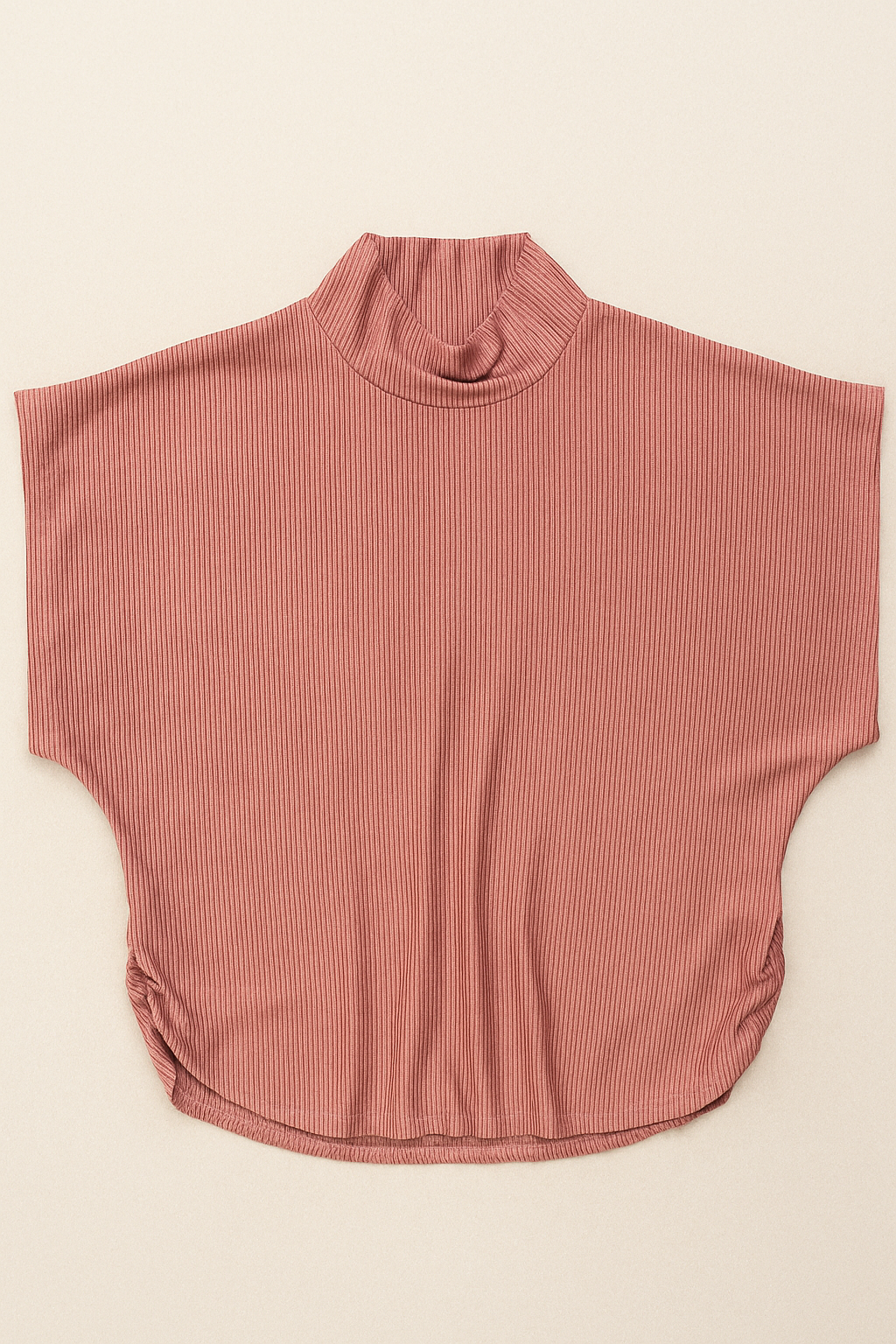 Blusas Para Mujer Amplia De Canal Cuello Alto N53132 Mauve