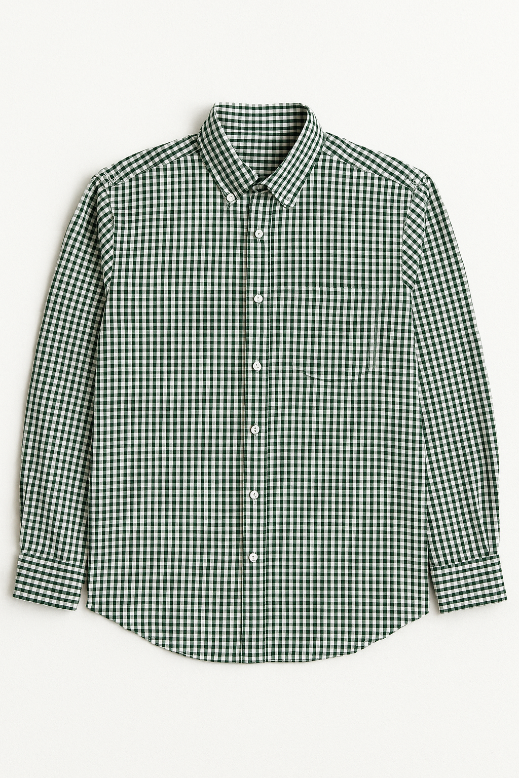 Camisas Para Hombre Manga Larga Cuadros B45213 Olivo
