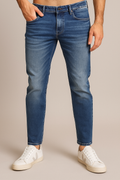 Jeans Para Hombre Mezclilla Slim Fit J41103 Azul