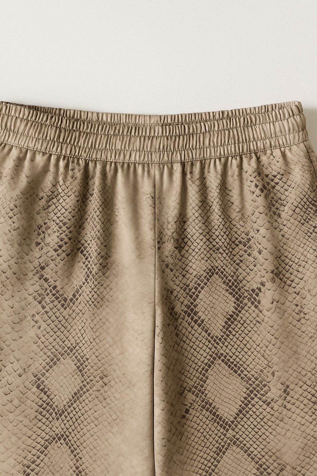 Pantalones Para Mujer Satinado Animal Print W53105 Beige