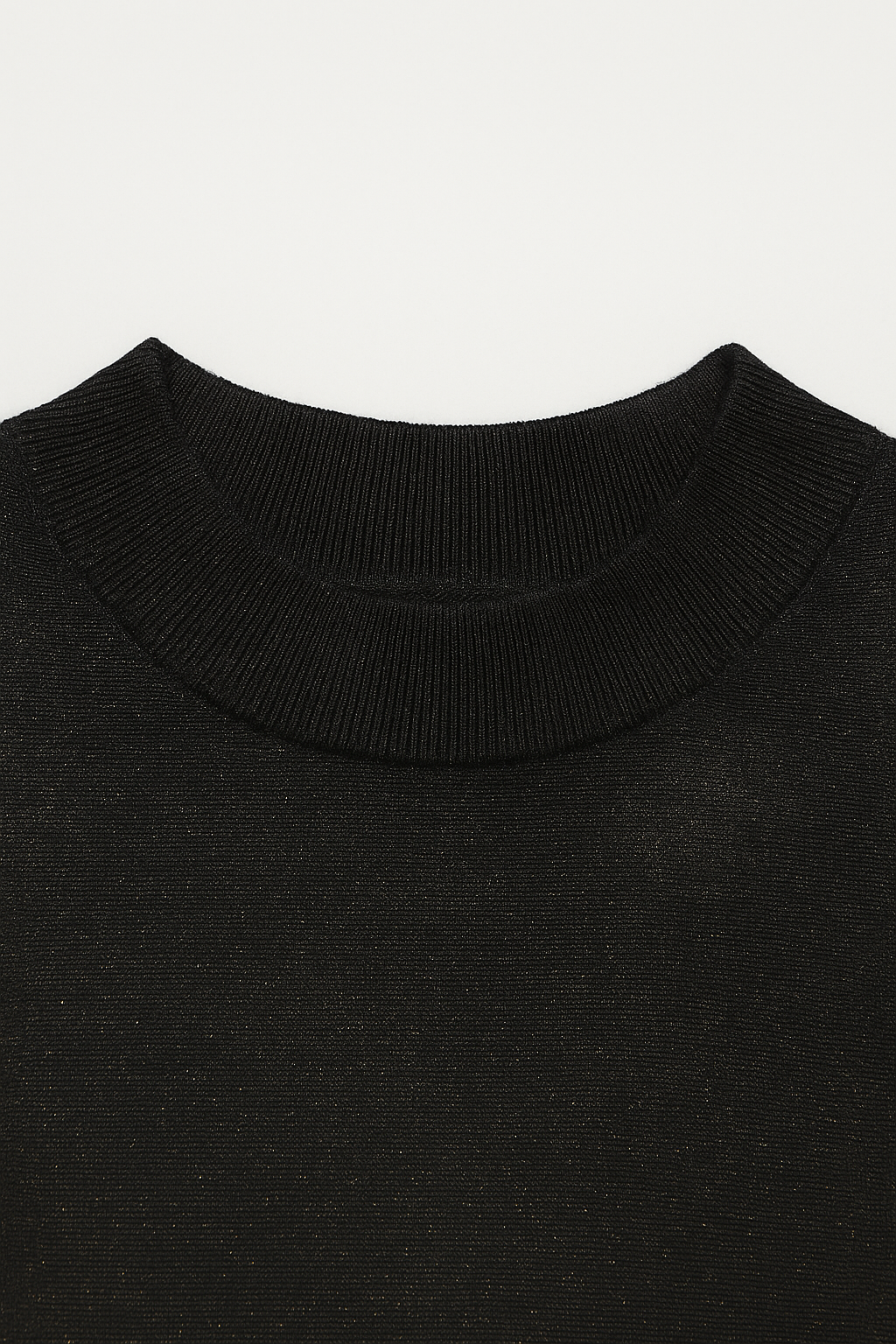 Suéteres Para Mujer Lurex Cuello Alto O53201 Negro