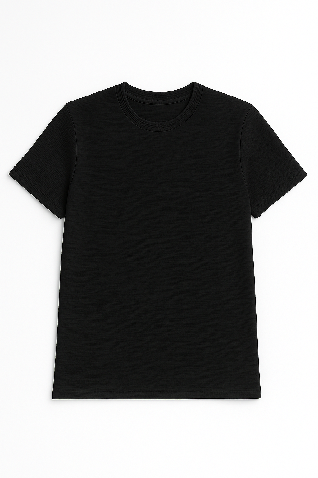 Playeras Para Hombre Manga Corta Textura A55304 Negro