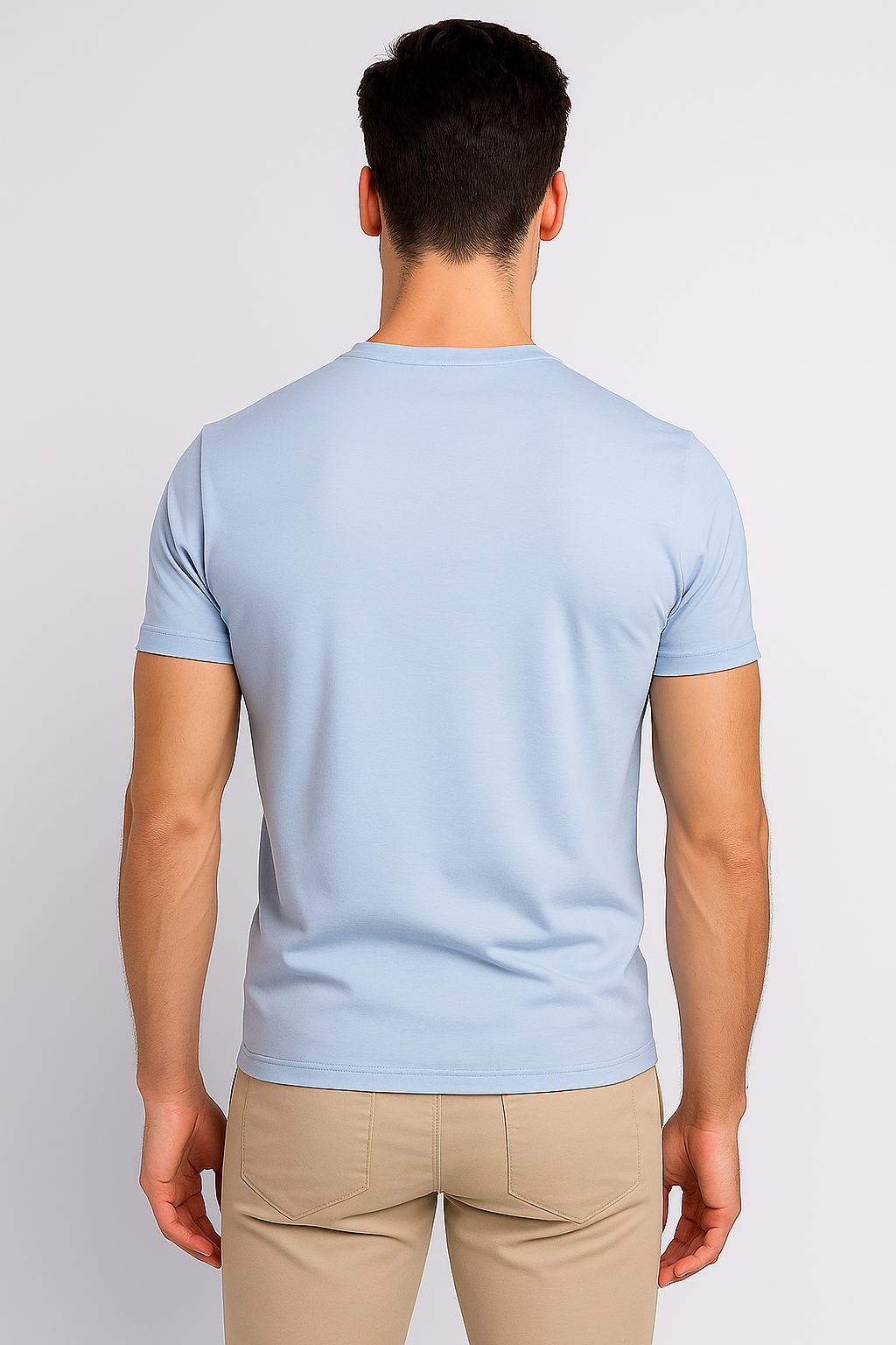 Playeras Para Hombre Cuello Redondo Basica APCR Nube