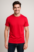 Playeras Para Hombre Cuello Redondo Basica APCR Rojo