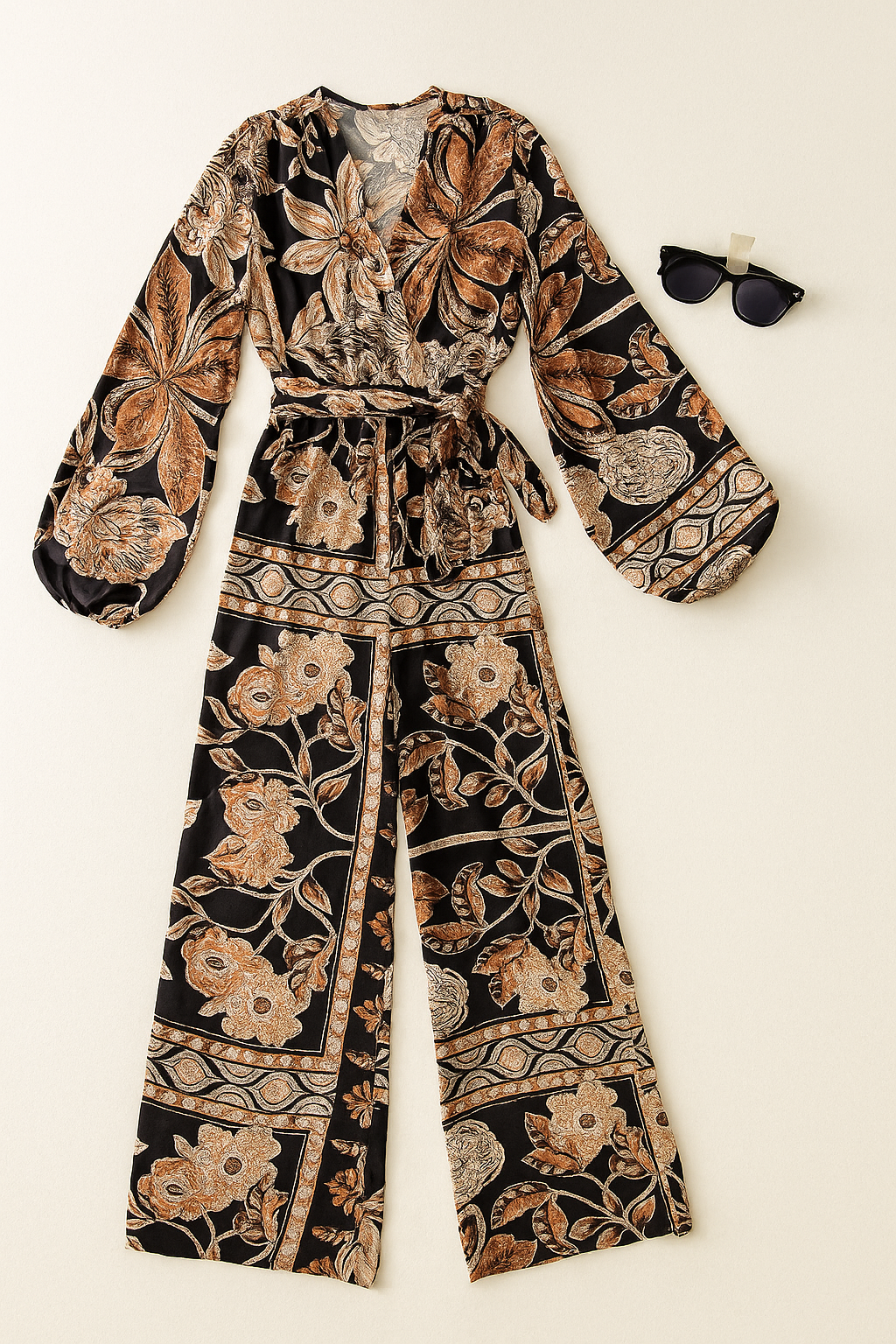 Jumpsuits Para Mujer Manga Larga Estampado W43128 Unico