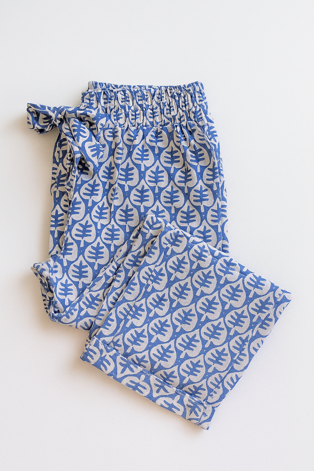 Pantalones Para Mujer Tipo Lino Con Moño W51126 Rey