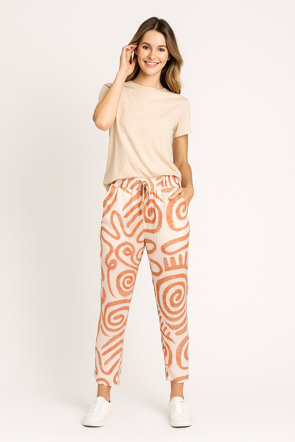 Pantalones Para Mujer Ligero Con Jareta W51123 Rustico