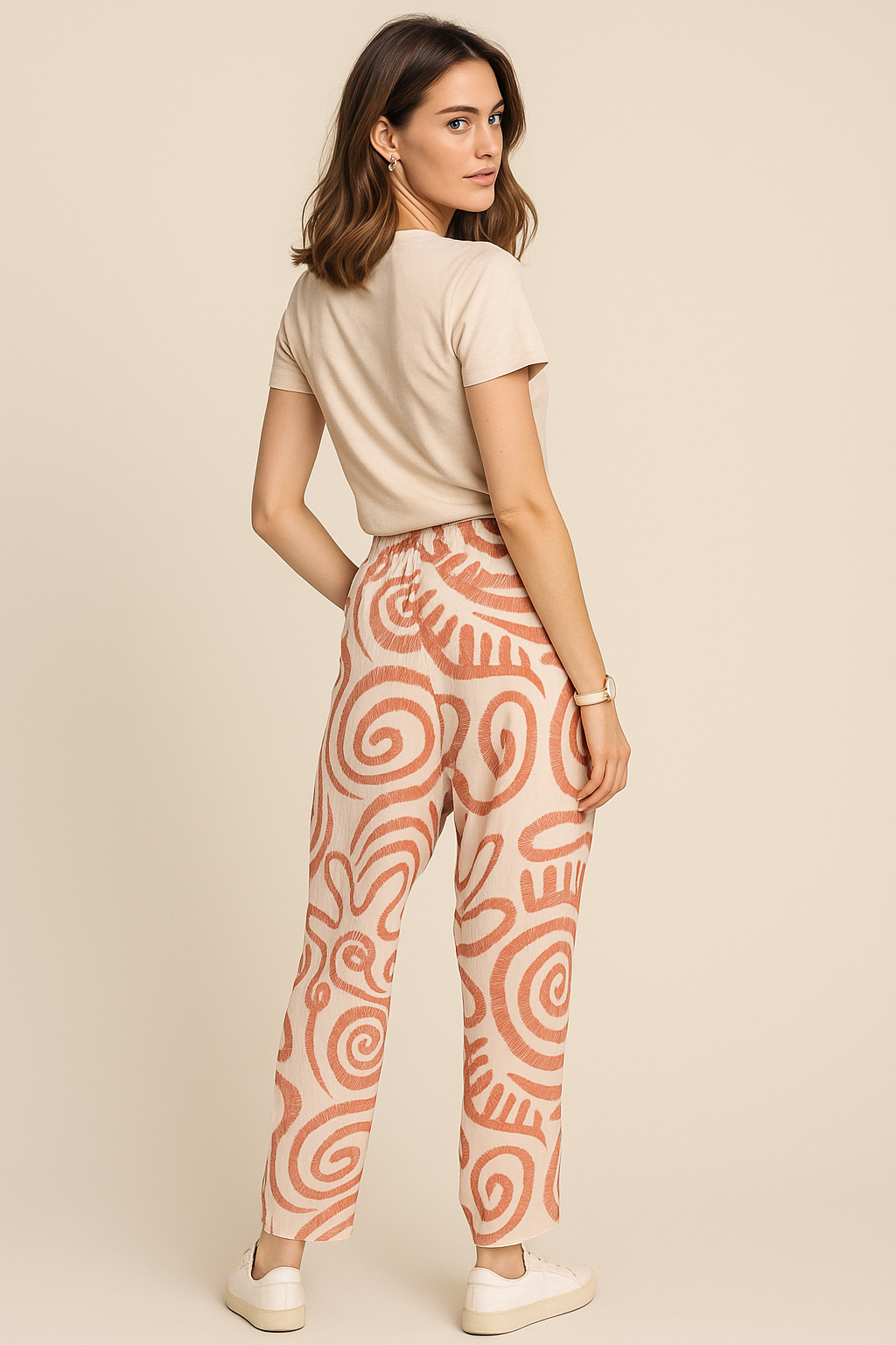 Pantalones Para Mujer Ligero Con Jareta W51123 Rustico