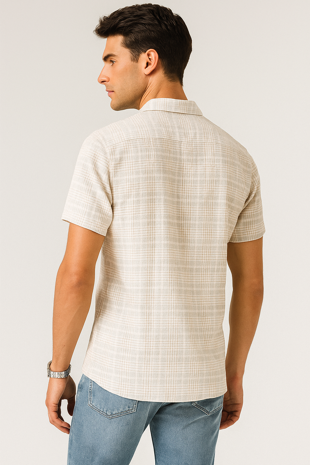 Camisas Para Hombre Dobbie Preteñido B51362 Kaki
