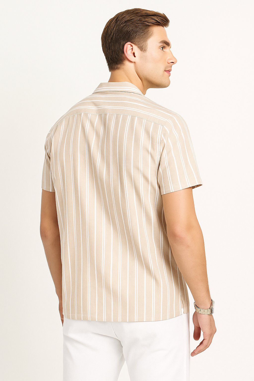 Camisas Para Hombre Dobbie Preteñido B51362 Beige