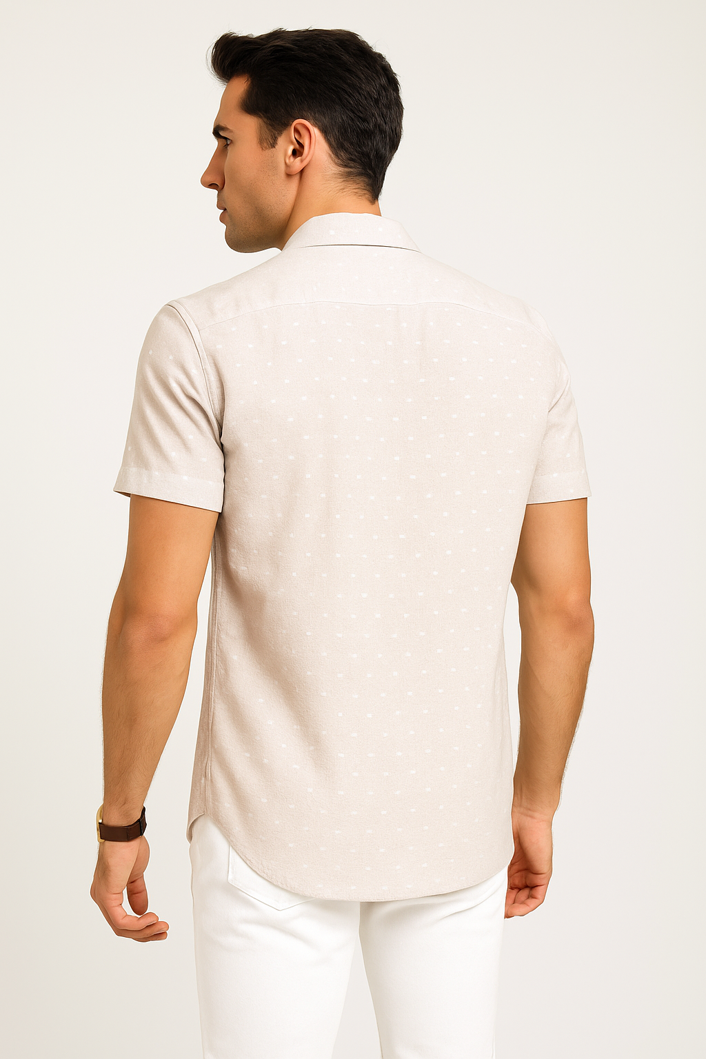 Camisas Para Hombre Dobbie Preteñido B51362 Arena