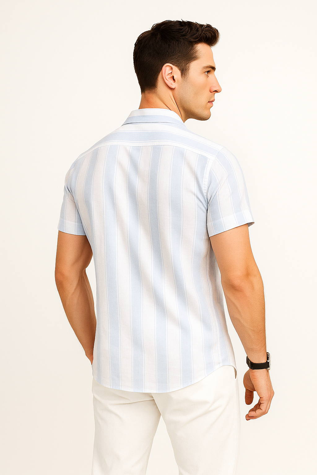 Camisas Para Hombre Dobbie Con Textura B51356 Cielo