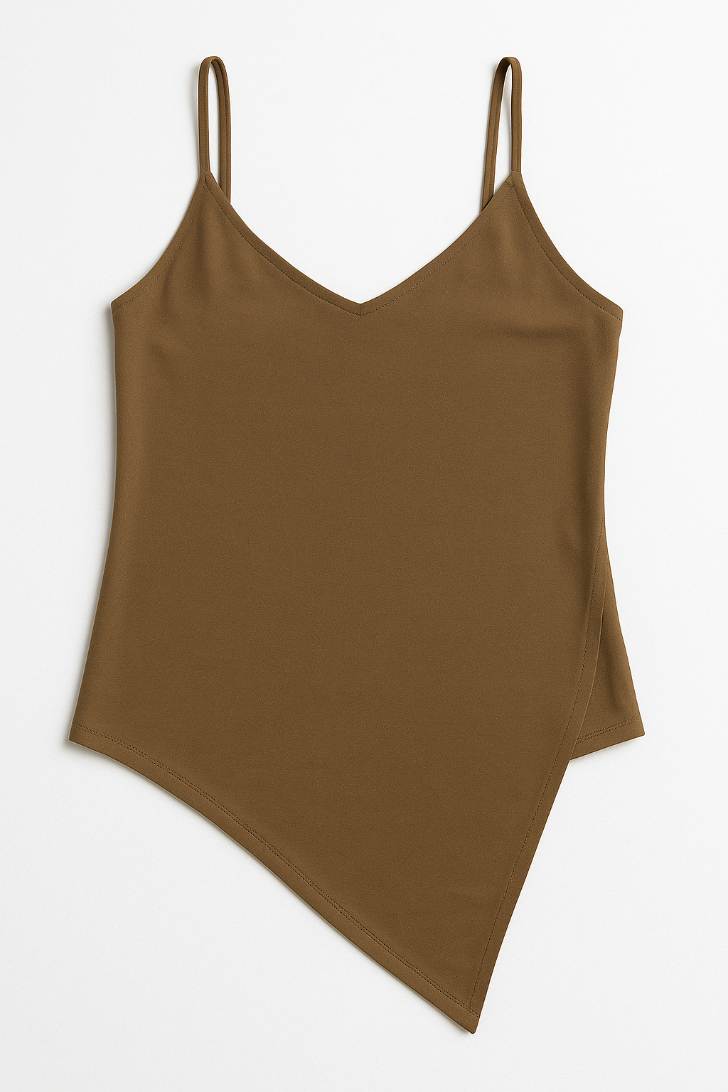 Blusas Para Mujer Top Básico De Tirantes Con Escote N53128 Moka