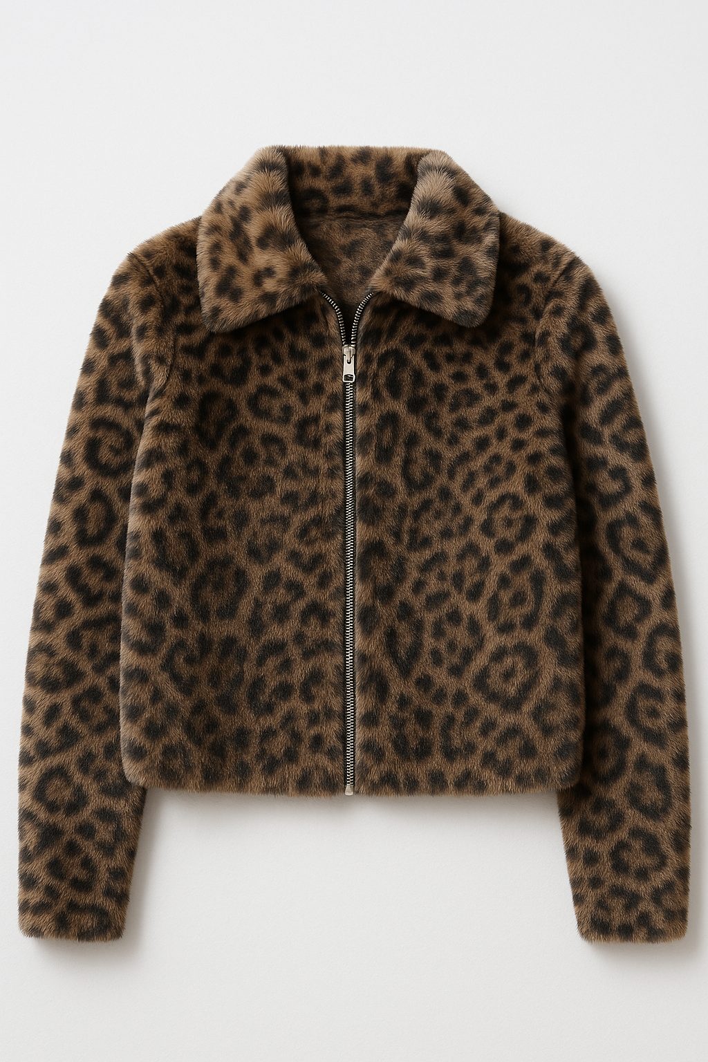 Chamarras Para Mujer Tipo Peluche Estampado Animal Print Q53200 Unico