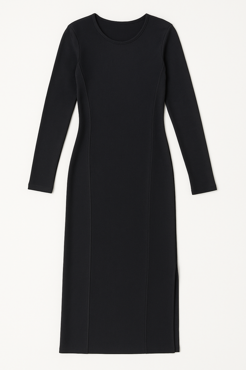 Vestidos Para Mujer De Tubo Abertura Lateral S53108 Negro