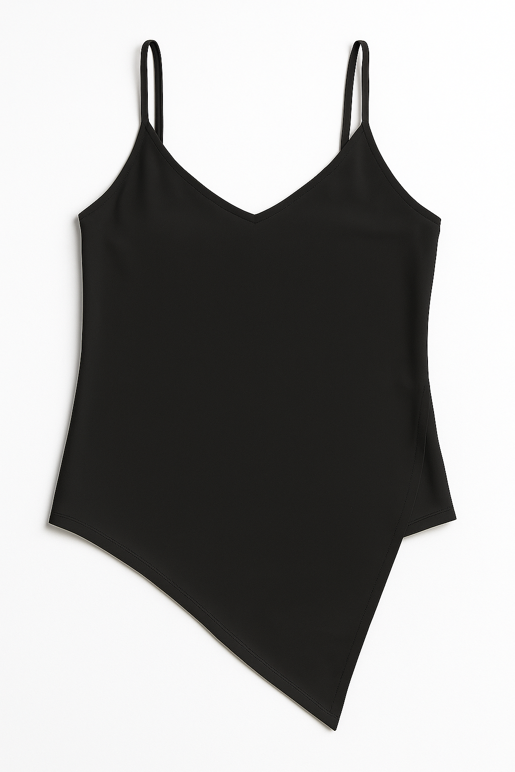 Blusas Para Mujer Top Básico De Tirantes Con Escote N53128 Negro