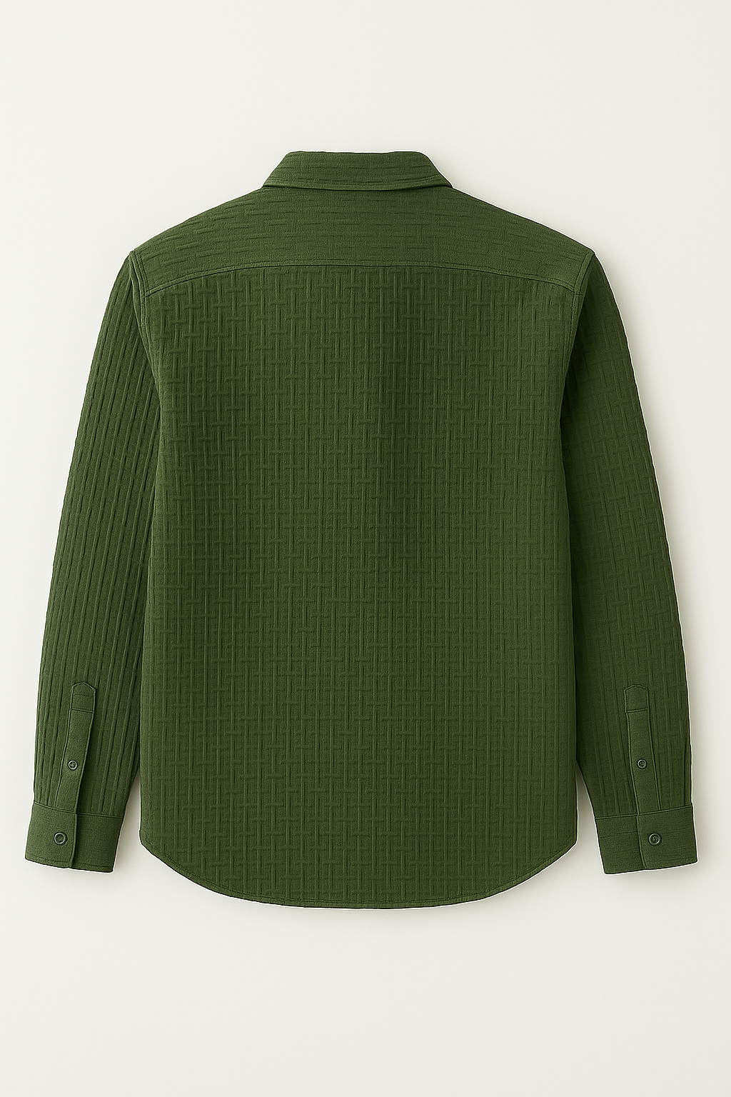 Camisas Para Hombres Con Formas En Relieve B55324 Militar