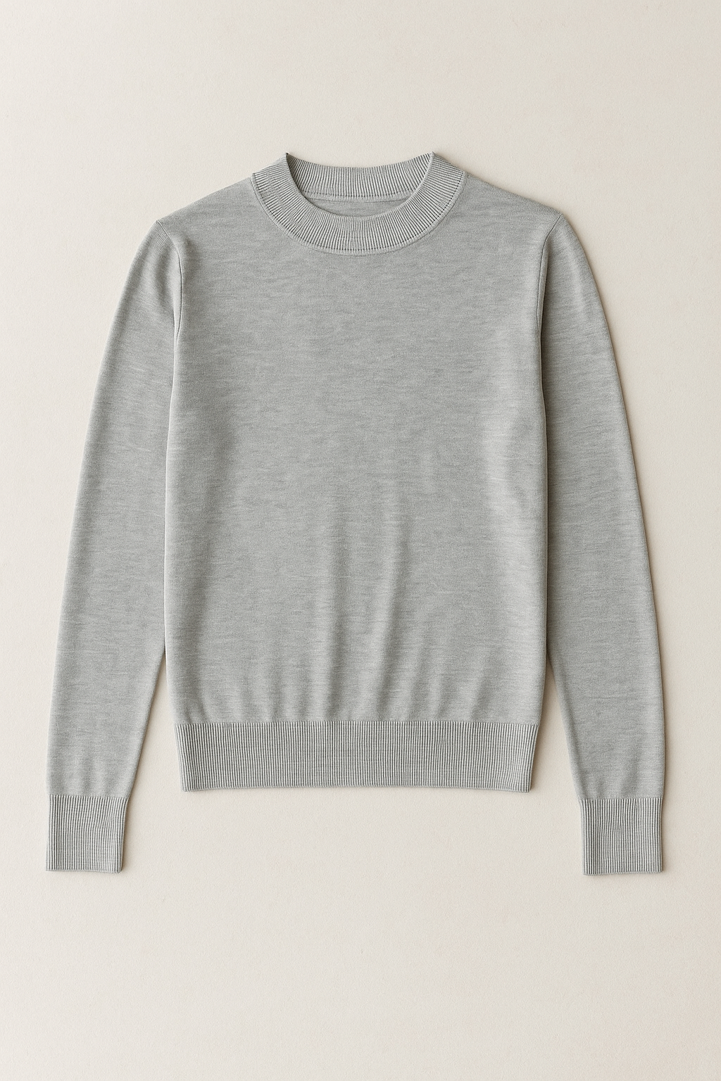 Sueteres Para Mujer Liso De Cuello Alto O43202 Gris