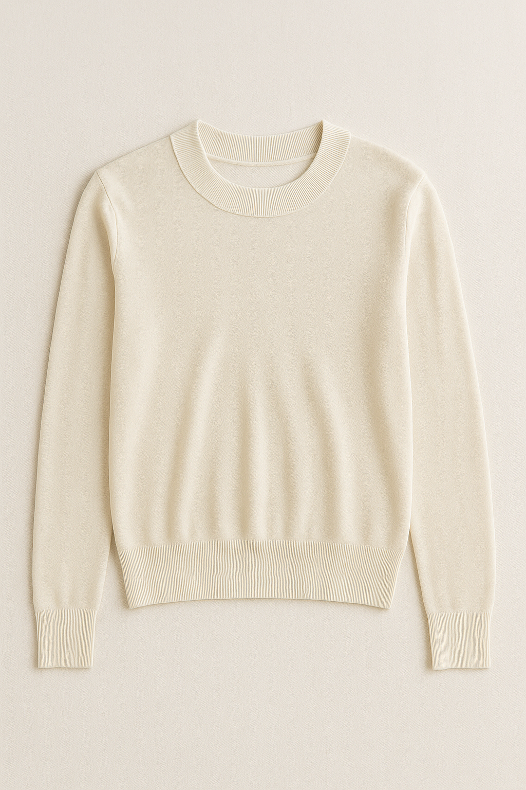 Sueteres Para Mujer Liso De Cuello Alto O43202 Hueso