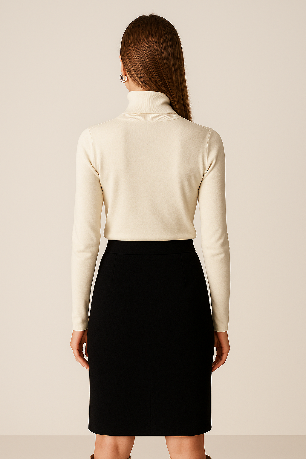 Sueteres Para Mujer Basico Cuello De Tortuga O43203 Hueso