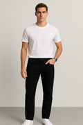 Jeans Para Hombre Mezclilla Lisos Relaxed Fit JRELAX Negro