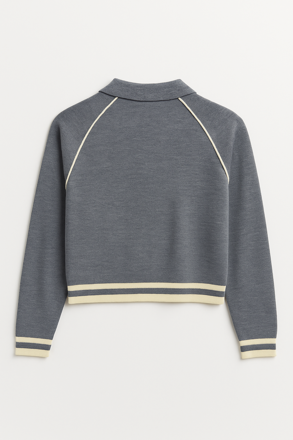 Suéteres Para Mujer Tipo Polo Manga Ranglan O53200 Denim