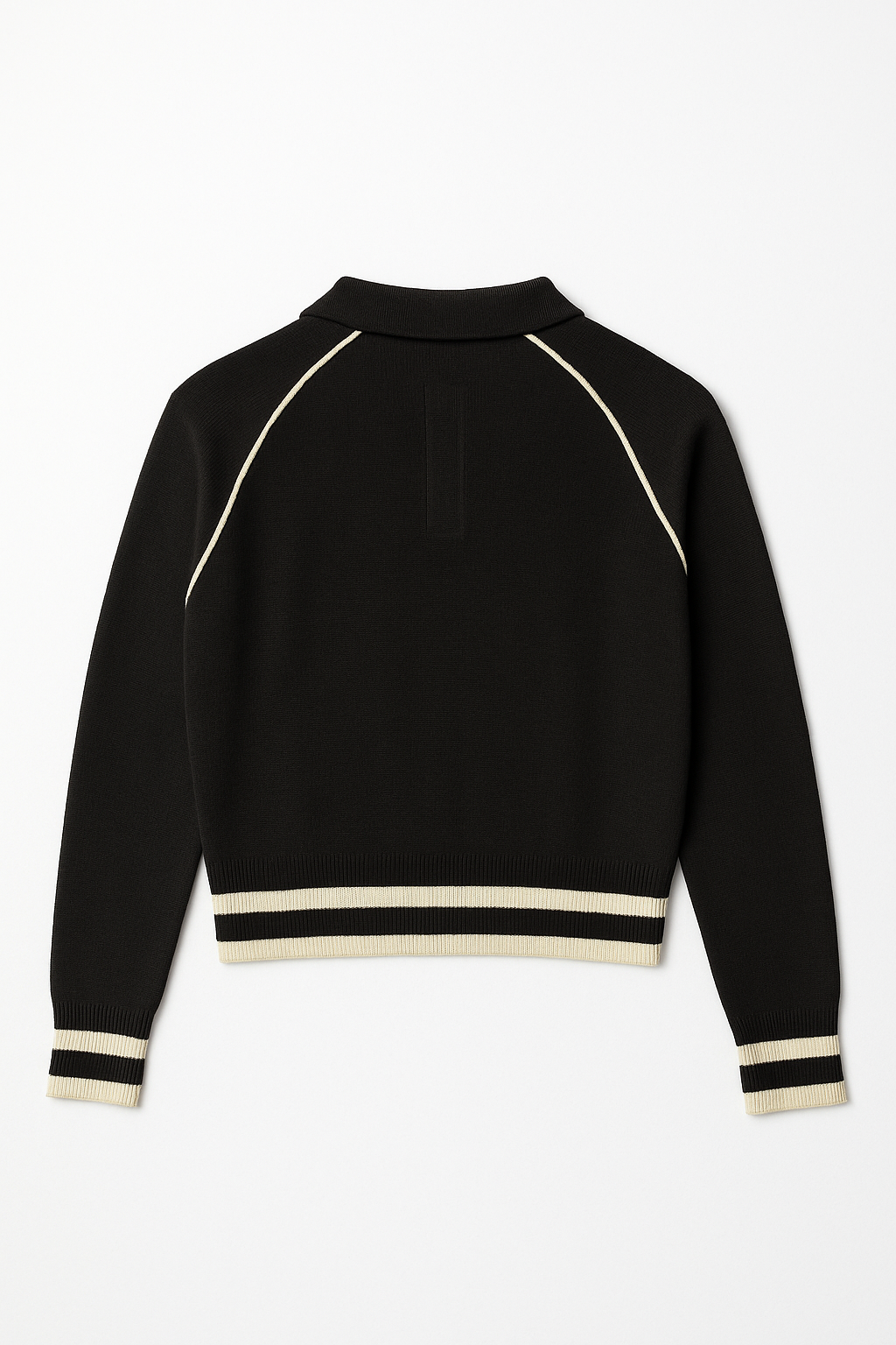 Suéteres Para Mujer Tipo Polo Manga Ranglan O53200 Negro