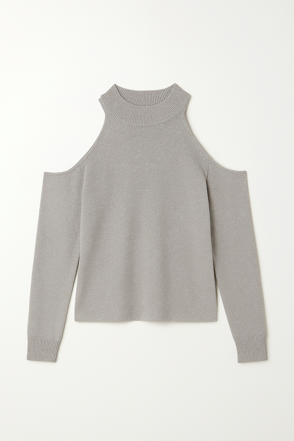 Suéteres Para Mujer Lurex Cuello Alto O53201 Gris