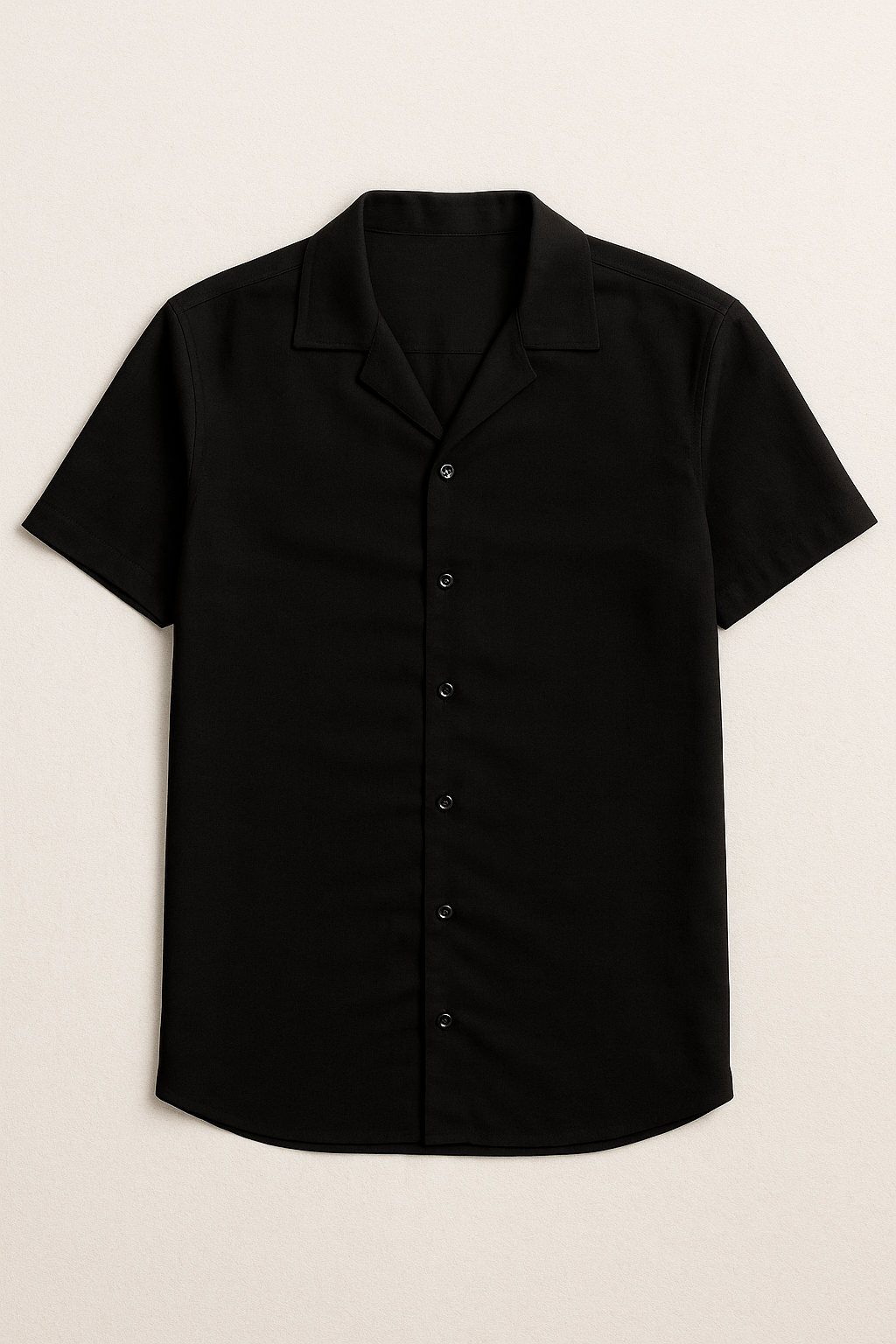 Camisas Para Hombre Relaxed Fit Satinada B51351 Negro