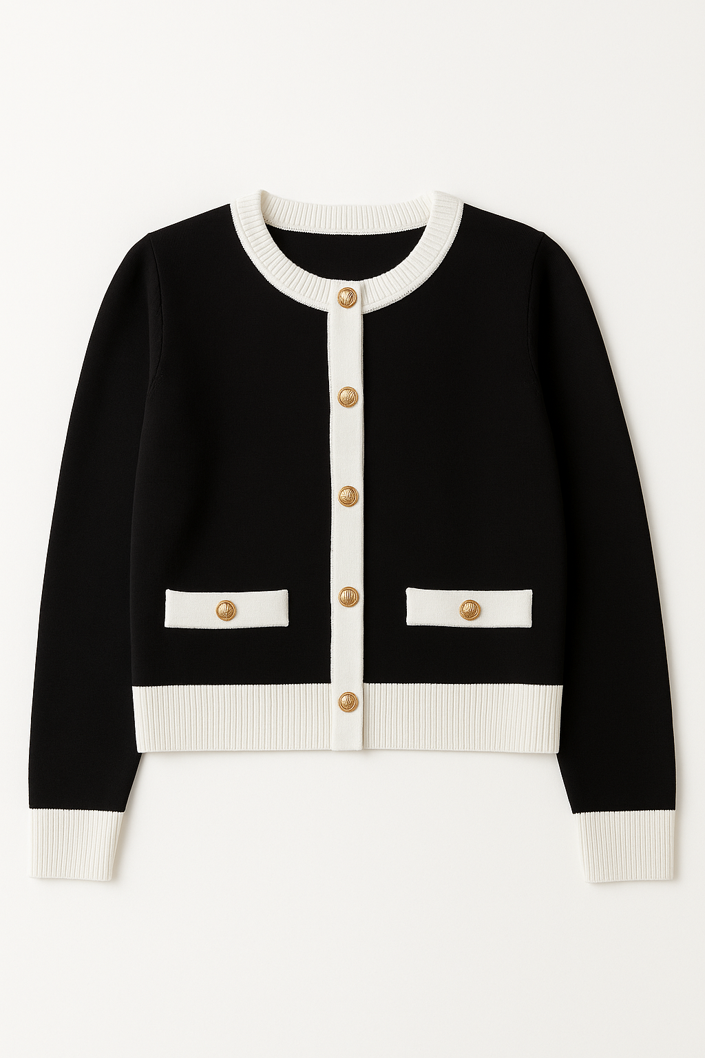 Suéteres Para Mujer Tejido Con Botones O53207 Negro