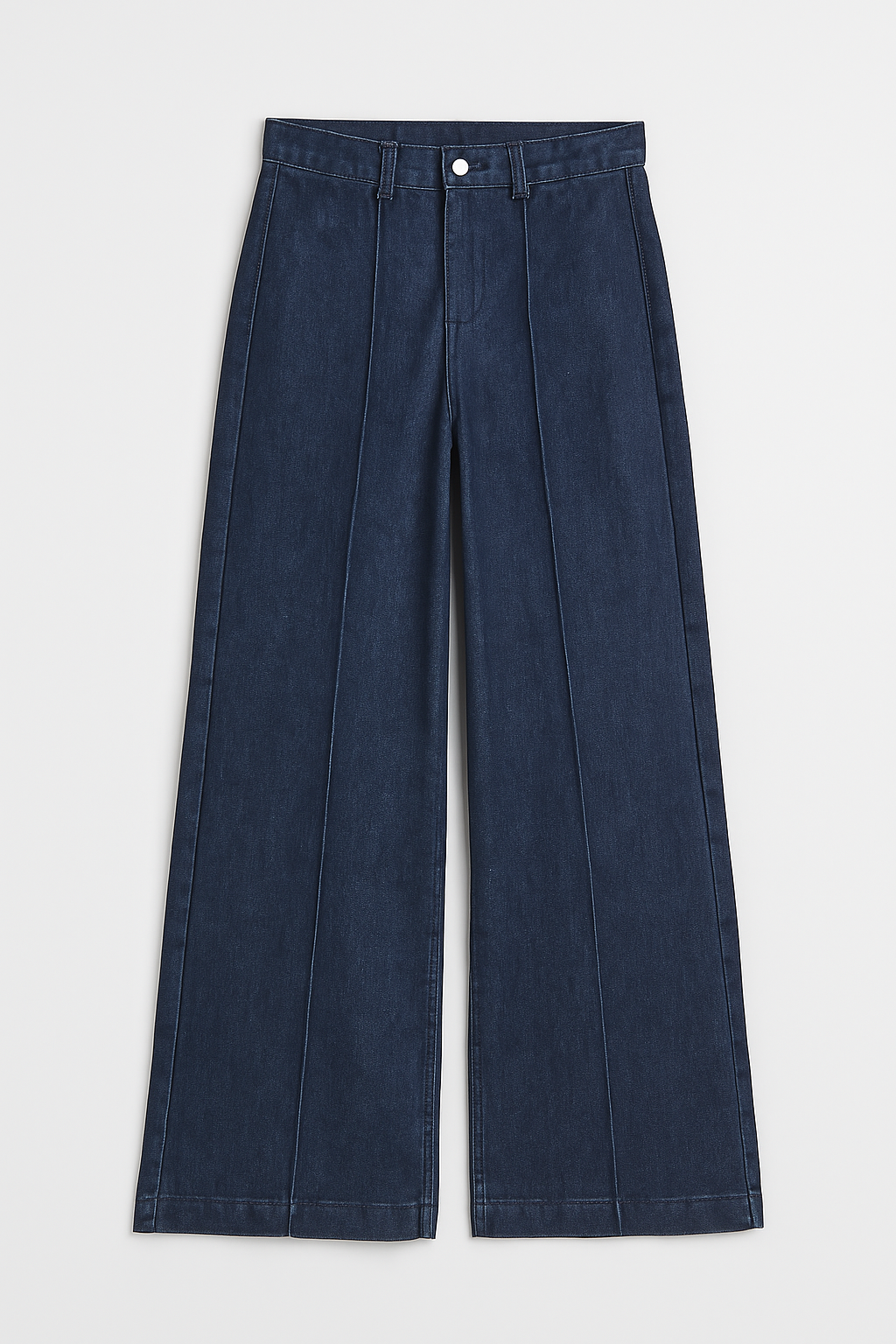 Jeans Para Mujer Wide Leg Con Pespunte V53104 Indigo