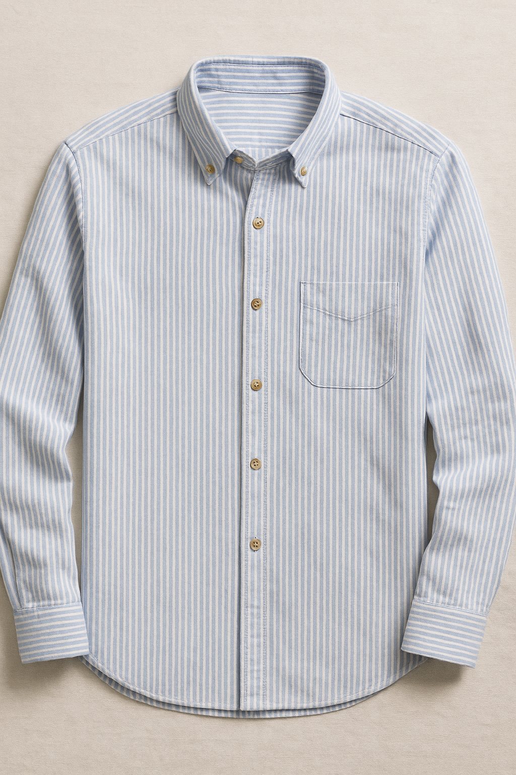 Camisas Para Hombre Regular Fit Oxford B51113 Azul