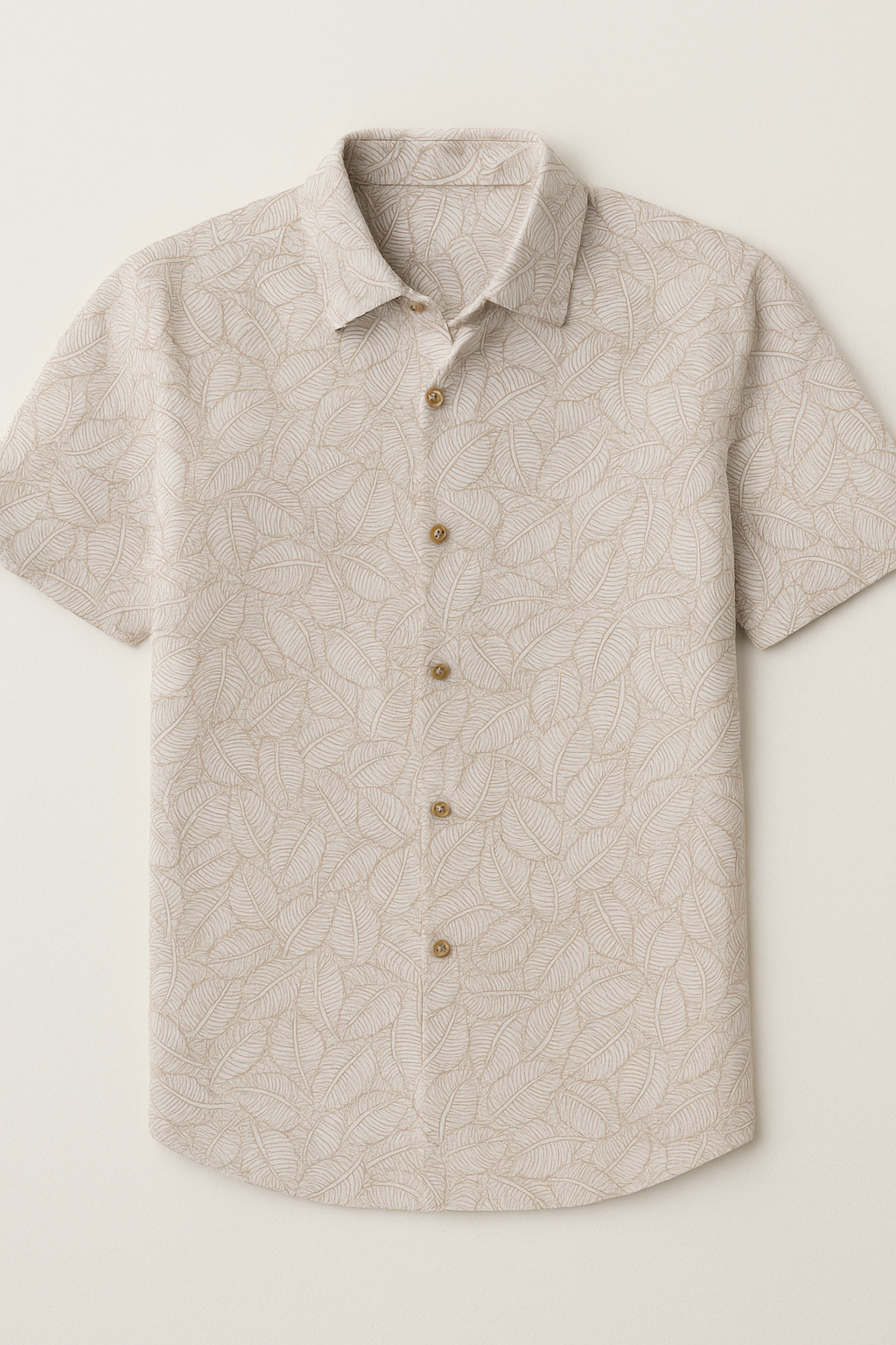 Camisas Para Hombre Estilo Lino B51366 Beige
