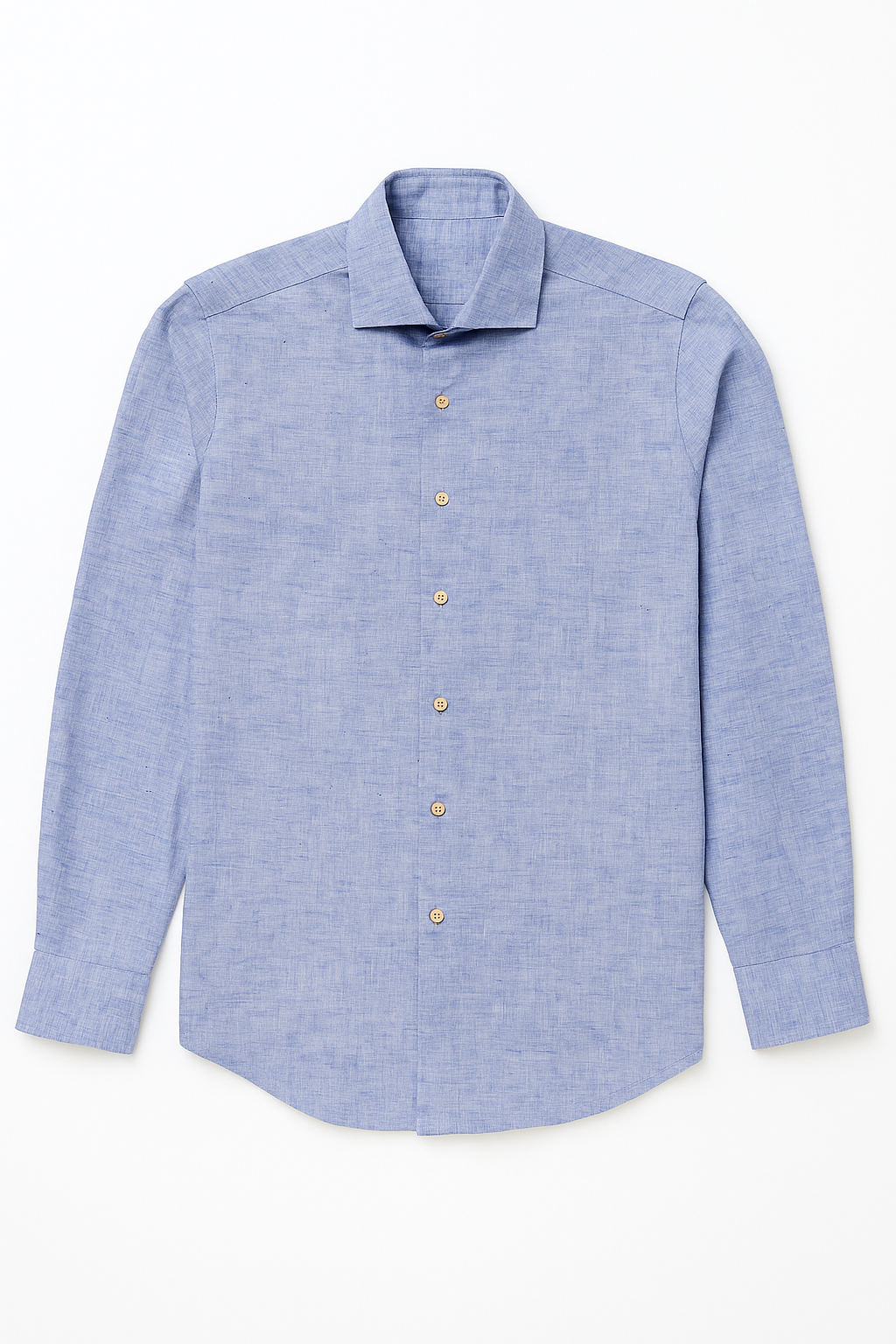 Camisas Para Hombre Tipo Lino Regular Fit B51321 Azul