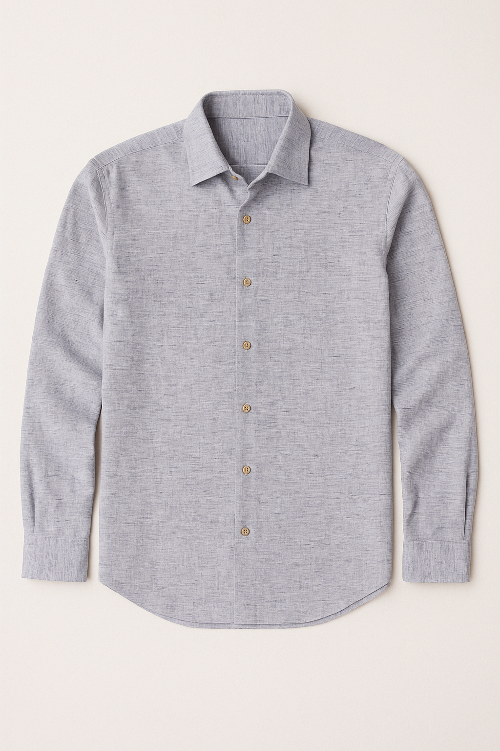 Camisas Para Hombre Tipo Lino Regular Fit B51321 Gris