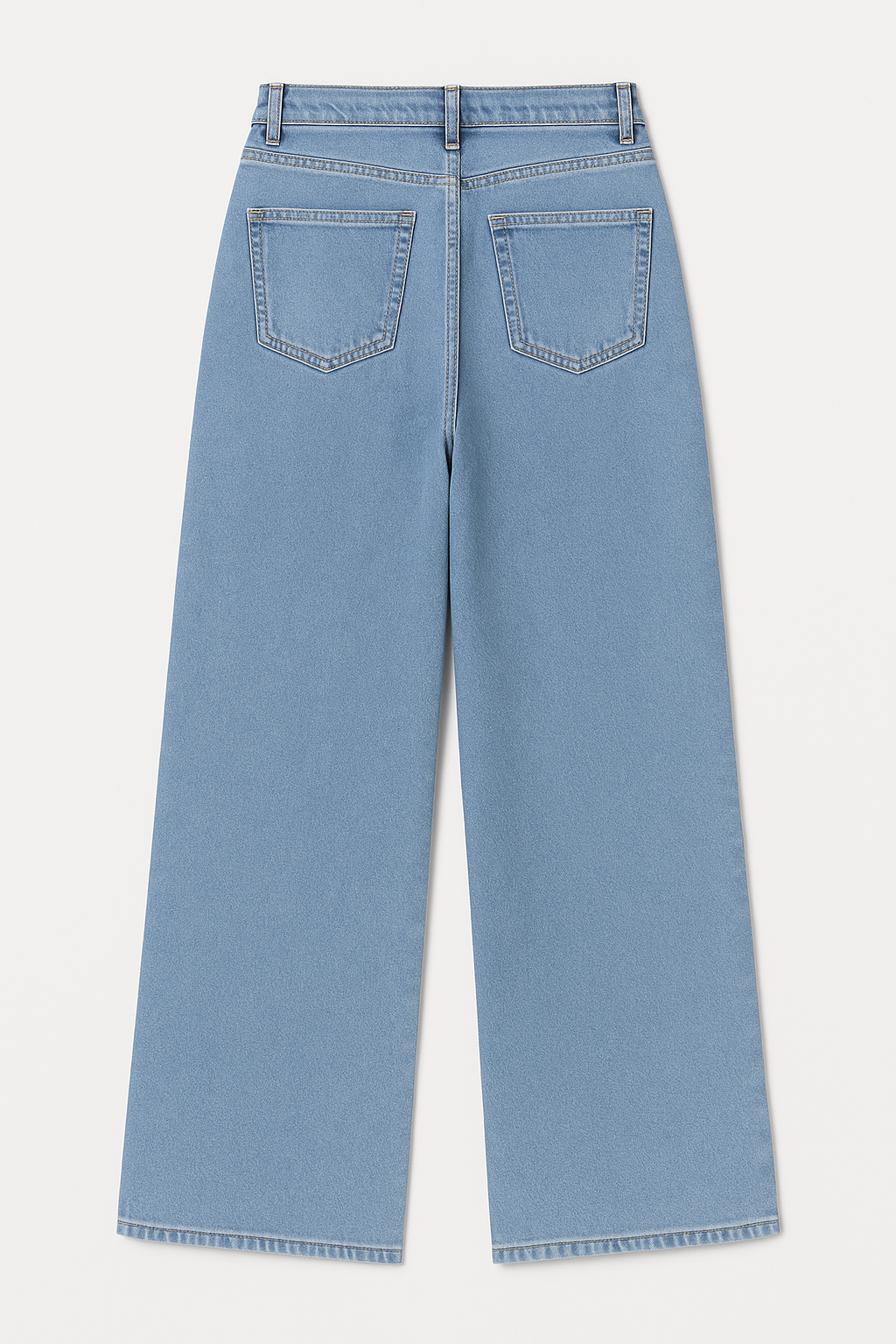 Jeans Para Mujer Mezclilla Básico Wide Leg V53102 Stone/Bleach