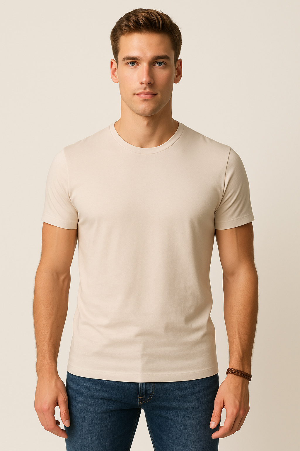 Playeras Para Hombre Cuello Redondo Basica APCR Arena