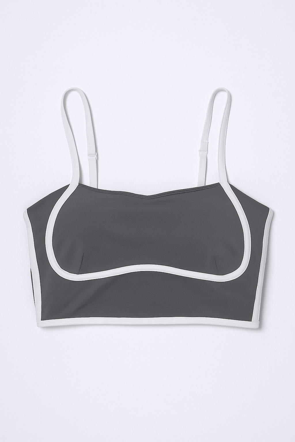 Tops Deportivos para Mujer Bicolor Con Franjas JYMN18 Gris